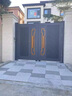 庭院大門(mén)收縮門(mén)鋁合金電動(dòng)花園門(mén)雙開(kāi)門(mén)平移門(mén)子母門(mén)折桑門(mén)車(chē)庫門(mén)別墅大門(mén) 鍍鋅板一平方 曬單實(shí)拍圖