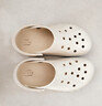 卡駱馳（CROCS）洞洞鞋貝雅卡駱班輕便耐磨一腳蹬休閑鞋|205089 冬日白/彩色-1LI 37 /38(230mm) 曬單實(shí)拍圖