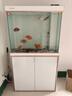 森森（SUNSUN）大型魚(yú)缸底過(guò)濾水族箱客廳家用落地玻璃生態(tài)金魚(yú)缸 【實(shí)時(shí)溫顯+燈控】珍珠白 0.8米長(zhǎng)35cm寬 曬單實(shí)拍圖