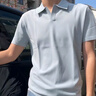威可多（VICUTU）男Polo領(lǐng)商務(wù)通勤半袖VEW23263648 海草綠 180/96A 曬單實(shí)拍圖