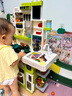 Eve Stone SPECIAL GIRL LIKE YOU女孩玩具兒童廚房玩具3-6歲套裝仿真廚具做飯玩具過(guò)家家小廚房4歲 超大號(hào)100cm+烤面包機(jī)+101件套綠 男女孩6-12寶寶1到3歲生日 曬單實(shí)拍圖