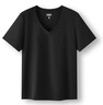 森馬（Semir）短袖t恤女涼感抗菌正肩修身2025夏顯瘦V領(lǐng)白色打底衫109325100002 曬單實拍圖