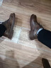 森馬男鞋夏季商務(wù)正裝英倫風(fēng)男士休閑皮鞋工裝厚底增高真皮低幫馬丁靴 卡其 42 曬單實(shí)拍圖