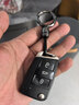 迪加倫 創(chuàng  )意汽車(chē)鑰匙扣掛繩 金屬車(chē)用掛件鎖匙鏈 男士 適用吉利寶馬路虎日產(chǎn)別克哈弗馬自達比亞迪 圓環(huán)-鈦黑 曬單實(shí)拍圖