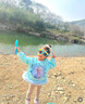 G.DUCKKIDS小黃鴨童裝女童套裝秋裝兒童愛(ài)莎公主衣服女孩寶寶卡通衛衣兩件套 藍色 110 尺碼4~5歲【100-110cm】 曬單實(shí)拍圖