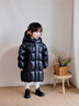 高梵黑金兒童鵝絨服5.0長(cháng)款加厚男女小童精靈帽寶寶羽絨服外套官方暖 YT黑色 100 （適宜-20°C 飛天鵝絨103g） 曬單實(shí)拍圖