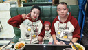 迪士尼（Disney）不一樣的親子裝春秋裝2025新款母女衛衣一家三四口母子拍照服炸街 紅撞杏色（不加絨） 100 童裝 曬單實(shí)拍圖