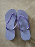 havaianas哈唯納SlimFlatform厚底人字拖女夏外穿增高夾腳涼拖鞋 新色5020-紫丁香微風(fēng) 37 37/38巴西碼 曬單實(shí)拍圖