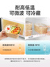 美麗雅一次性餐盒1000ml*20套 食品級帶蓋野餐水果牛皮紙打包印花飯盒 曬單實(shí)拍圖