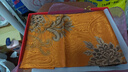 吳蠶里香云紗100％桑蠶絲絲巾雍容華貴深色長(cháng)巾女真絲時(shí)尚深色披肩 國色生香-古典金 曬單實(shí)拍圖