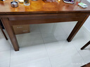 銘府世臻實(shí)木餐桌現(xiàn)代中式家用餐桌椅組合可伸縮飯桌931#1.38米一桌四椅 曬單實(shí)拍圖