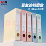 晨光（M&G）文具5只A4/55mm莫蘭迪檔案盒文件盒 收納資料盒 藍色塑料盒辦公用品 ADM945X3 曬單實拍圖