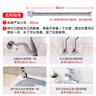 潛水艇（Submarine）304不銹鋼波紋管加厚4分冷熱通用進(jìn)水管金屬耐熱防爆上水管E40京 【2條裝】(4分)80厘米 曬單實拍圖