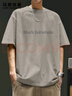 馬克華菲個(gè)性圖案純棉短袖男夏季重磅休閑運動(dòng)款T恤舒適透氣潮流百搭半袖 【純棉】-淺灰#PMK灰色地帶 XL 曬單實(shí)拍圖