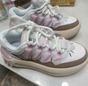 FILA 斐樂(lè )官方女鞋CARROT摩登板鞋蘿卜鞋休閑厚底鞋子女 白中白/烤椰絲棕-BT 38 曬單實(shí)拍圖
