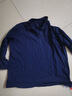 皮爾卡丹（pierre cardin）翻領(lǐng)長(cháng)袖衫純·棉休閑顯瘦韓版寬松上衣女秋季新款大·碼時(shí)尚百搭 藏青色【純色】 4XL 建議160-180斤 曬單實(shí)拍圖
