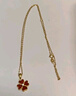 中國黃金（CHINA GOLD）四葉草黃金項(xiàng)鏈女足金吊墜七夕情人節(jié)禮物送女友老婆生日實(shí)用浪漫 【全國八大倉】足金吊墜+足金鏈 曬單實(shí)拍圖