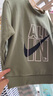 NIKE耐克兒童套裝秋季 2025新款男女童秋裝兩件套長(cháng)袖衣服深橄欖色 【100%純棉】160 /L 【建議身高152-158cm】 曬單實(shí)拍圖