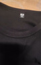 優(yōu)衣庫女裝柔軟羅紋圓領(lǐng)T恤/長(cháng)袖/純色基礎款空調衫470124 09 黑色 M /160/84A 曬單實(shí)拍圖