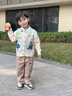 迪士尼（Disney）寶寶春秋裝套裝2025新款1-3歲4帥氣男童春秋季三件套炸街嬰兒童衣 卡其色 XY24058 薄款 80 高75cm內 1歲內【80碼】 曬單實拍圖