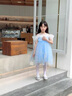 G.DUCKKIDS小黃鴨童裝愛(ài)莎公主裙女童裙子夏季冰雪奇緣艾莎禮服主持人演出服 裙子 110 尺碼4~5歲【100-110cm】cm 曬單實(shí)拍圖