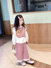 G.DUCKKIDS小黃鴨童裝女童春秋款套裝2025新款兒童女孩寶寶秋季秋裝早秋衣服 粉色三件套 120 (建議105-115cm 4-5.2周歲) 曬單實(shí)拍圖