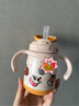 babycare兒童保溫杯小松鼠嬰兒寶寶學飲杯不銹鋼吸管水杯壺學生上學300ml 曬單實拍圖