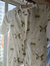 童泰（TONGTAI）嬰兒連體秋冬寶寶夾棉衣服兒童對開(kāi)爬服TS43D247-DS綠色90cm 曬單實(shí)拍圖