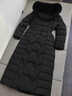 逐雅加厚長(cháng)款羽絨服女超厚加長(cháng)過(guò)膝超長(cháng)款到腳踝東北300g北方極寒修身 黑色 L 適合110-125斤 曬單實(shí)拍圖