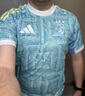 阿迪達斯 （adidas）男 足球系列 JUVE A JSY 尤文圖斯球迷版客場(chǎng)短袖JJ4323煙灰藍M 曬單實(shí)拍圖