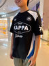 卡帕（Kappa）背靠背運動(dòng)t恤男夏季新款休閑純棉短袖情侶款美式上衣K0FW2TD90D 曬單實(shí)拍圖