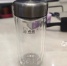 希諾雙層玻璃杯男女士鵝蛋泡茶杯辦公室2025新款水杯車載杯子 9391珠光本色410ml 曬單實拍圖