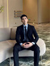 羅蒙2025春秋季男士休閑西服男韓版修身商務(wù)休閑小西裝英倫風(fēng)上衣外套 10131/717黑色【春秋常規單扣】 XL 曬單實(shí)拍圖