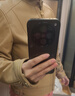 Navigare意大利小帆船女士短款外套秋季羊皮革通勤上衣黑色修身真皮皮衣 淺卡其 XL 曬單實(shí)拍圖