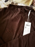 森馬（Semir）長(cháng)袖t恤女半高領(lǐng)字母修身軟糯上衣春刺繡套頭衫107124101002 曬單實(shí)拍圖