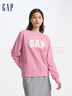 GAP女裝LOGO碳素軟磨抓絨衛(wèi)衣寬松運(yùn)動(dòng)上衣634638 粉色 165/84A(M) 亞洲尺碼 曬單實(shí)拍圖