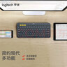 羅技（Logitech）時(shí)尚系列 K380 鍵盤 藍(lán)牙辦公鍵盤 無線鍵盤 女友 便攜超薄鍵盤 筆記本鍵盤 黑灰色 曬單實(shí)拍圖