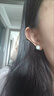NKDIAMOND天然淡水海水珍珠耳釘耳環(huán)純銀強(qiáng)光無(wú)暇包運(yùn)費(fèi)險(xiǎn)老婆禮物正圓耳飾 正圓澳白色貝殼淡水珍珠天然貝殼 10-11mm（店鋪推薦） 曬單實(shí)拍圖