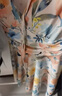 梵迪拉（F.DYRAA）泳衣女士泡溫泉遮肉顯瘦連體裙速干透氣游泳衣三件套15024黃色L 曬單實(shí)拍圖