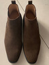 【發(fā)順豐空運】上頓丹尼男鞋高幫短靴休閑馬丁靴秋冬季翻毛反絨牛皮切爾西靴磨砂皮英倫真皮厚底復古男士套腳 暗棕色 37 曬單實(shí)拍圖