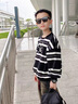 G.DUCKKIDS小黃鴨童裝男童衛衣春秋2025新款兒童衣服男孩長(cháng)袖t恤秋裝打底衫 白色 120 尺碼5~6歲【110-120cm】 曬單實(shí)拍圖