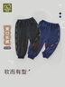 拉比童裝兒童褲子2025秋裝男女童運動(dòng)褲寶寶休閑褲子束口長(cháng)褲牛仔褲 黑色 110 曬單實(shí)拍圖