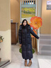 波司登（BOSIDENG）25新款羽絨服女長(cháng)款90絨泡芙高充絨遮肉顯瘦冬厚款外套B250243108 【趨勢推薦】幻夜黑-自然光8633 XS 155/80A 體重約100斤以?xún)?曬單實(shí)拍圖