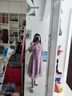 珂萊蒂爾女裝春季通勤百搭繡花設計感訂鉆法式蕾絲連衣裙 淡紫 L 曬單實(shí)拍圖