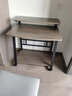 勤凱移動(dòng)小戶(hù)型迷你臺式小型電腦桌臥室家用單人簡(jiǎn)約桌子現代簡(jiǎn)易書(shū)桌 白架+木紋桌面-長(cháng)50X寬30cm簡(jiǎn)易 曬單實(shí)拍圖