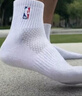 NBA襪子男士夏季休閑運動(dòng)襪吸汗無(wú)骨棉襪抗菌消臭訓練跑步籃球襪3雙 曬單實(shí)拍圖