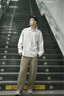BD.POWER UP+秋季大碼彎刀褲牛仔褲肌理感復古運動(dòng)長(cháng)褲男簡(jiǎn)約美式休閑褲 煙草綠 XL  80-90kg 曬單實(shí)拍圖