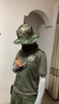 斐月伽新式蛙帽奔尼帽星空漁夫帽遮陽帽防曬面罩頭套兩件套迷彩帽 蛙帽+頭套 頭圍56-61cm 曬單實拍圖
