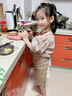 維彩蝶防水帆布兒童圍裙定制幼兒園手工泥塑陶藝畫(huà)畫(huà)烘焙男女孩親子圍腰 XHHS-791掛脖卡其色【兒童款】 曬單實(shí)拍圖