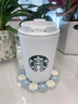星巴克（Starbucks）保溫保冷杯355ml咖啡杯車載水杯子男女士雪地白女神款七夕禮物 曬單實(shí)拍圖